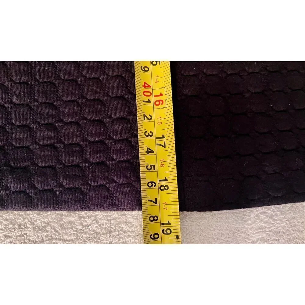 Laundry By Shelli Segal Women’s Black Quilted Zipper Pocket Skirt Size 10